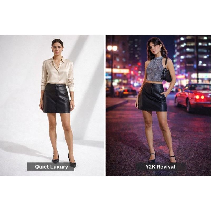 Ralph Lauren Ralph Lauren Women Blk Lambskin Leather Skirt 14 mob wife ae Size 36" / US 14 / IT 50 - 1 Thumbnail