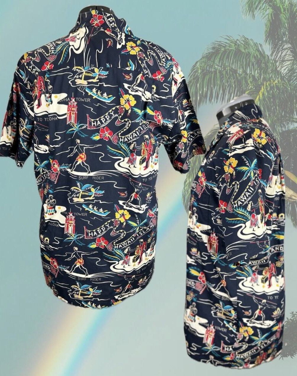 Paradise Found Vintage 80s Paradise Found Hawaiian Aloha Shirt Size US L / EU 52-54 / 3 - 2 Thumbnail