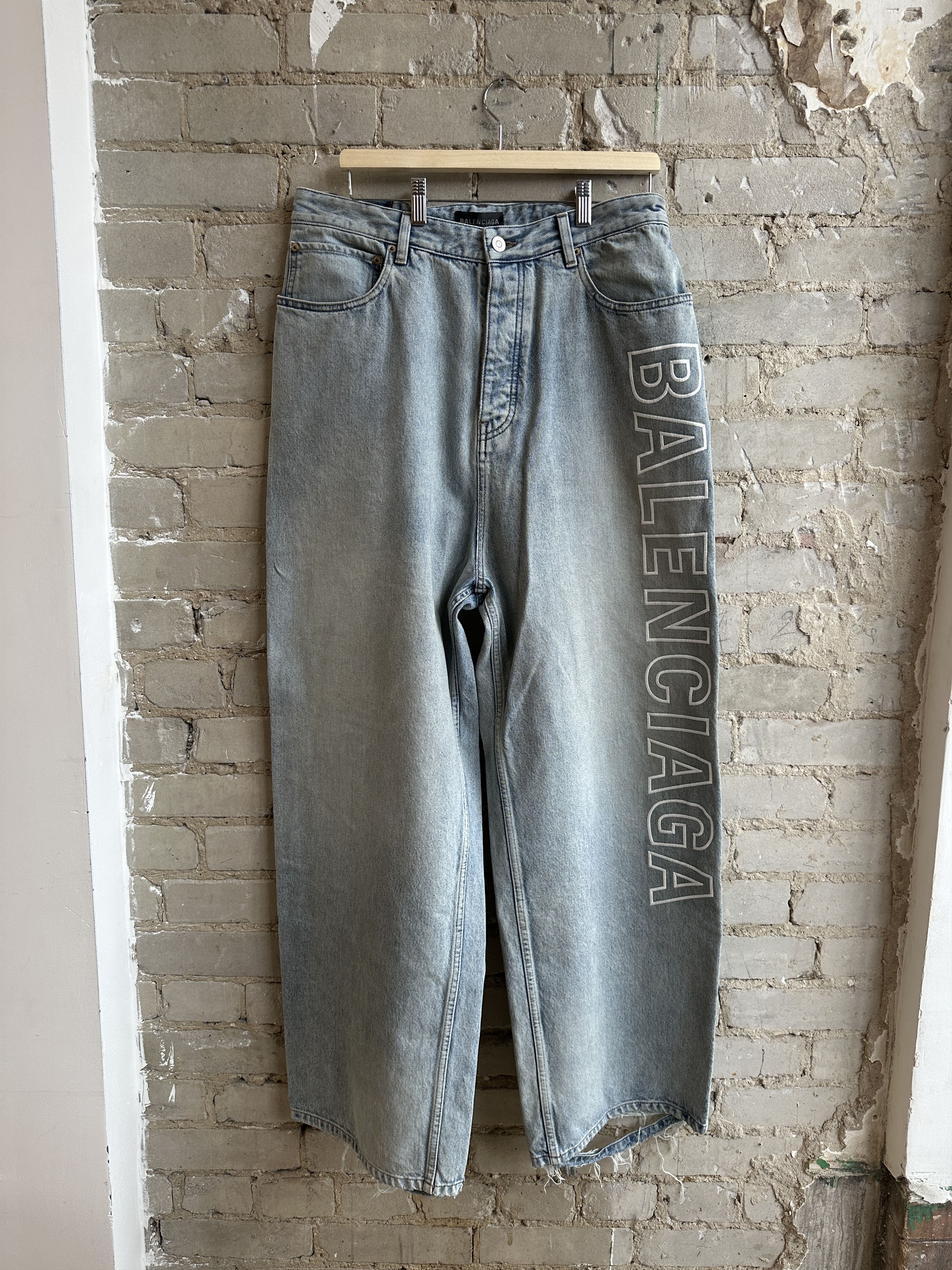 Balenciaga Brand New Balenciaga Outline Denim Size US 32 / EU 48 - 1 Thumbnail
