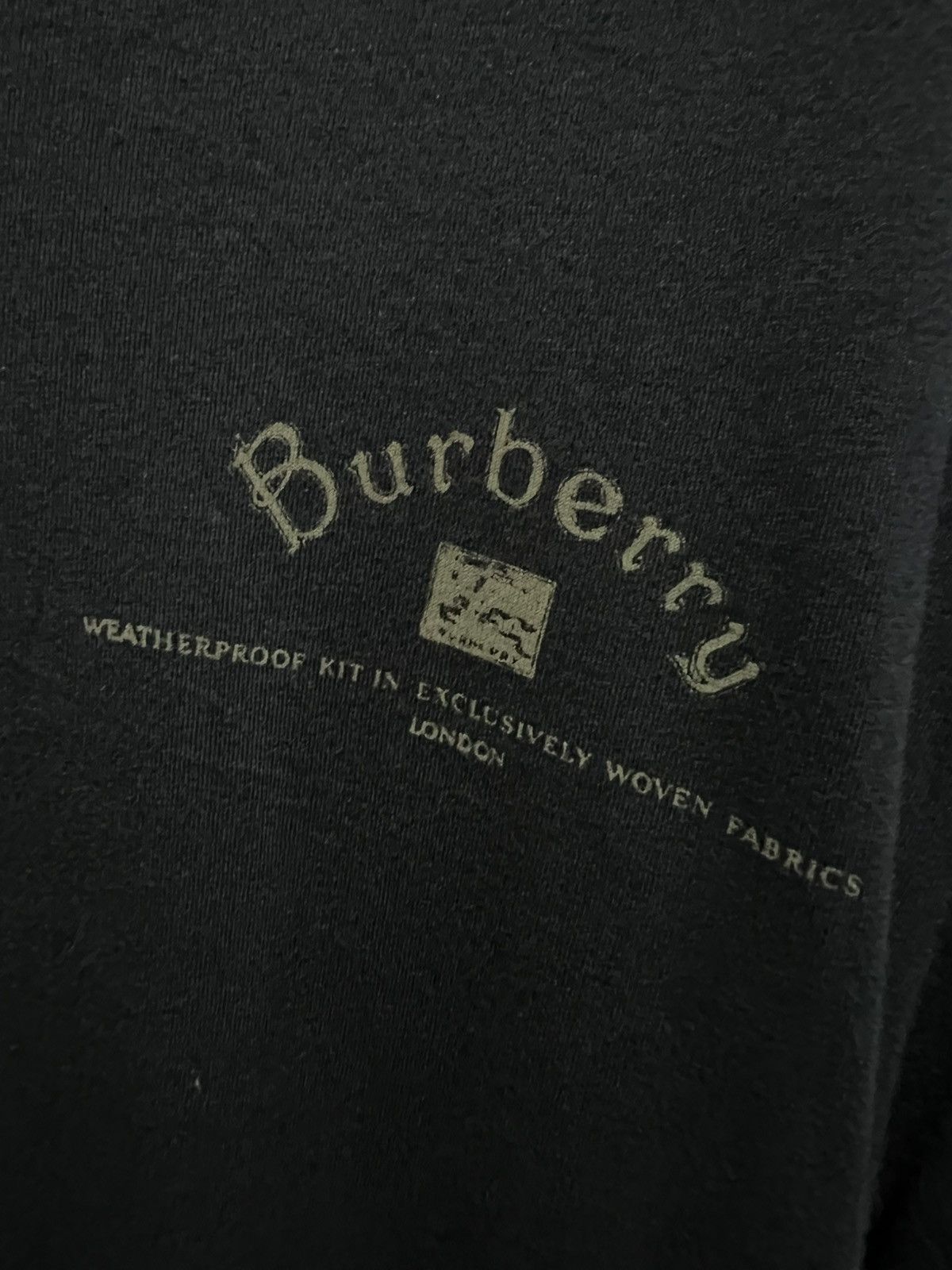 Burberry Burberry Black Thin Soft Cotton Long Sleeve T-Shirt Size US L / EU 52-54 / 3 - 4 Thumbnail