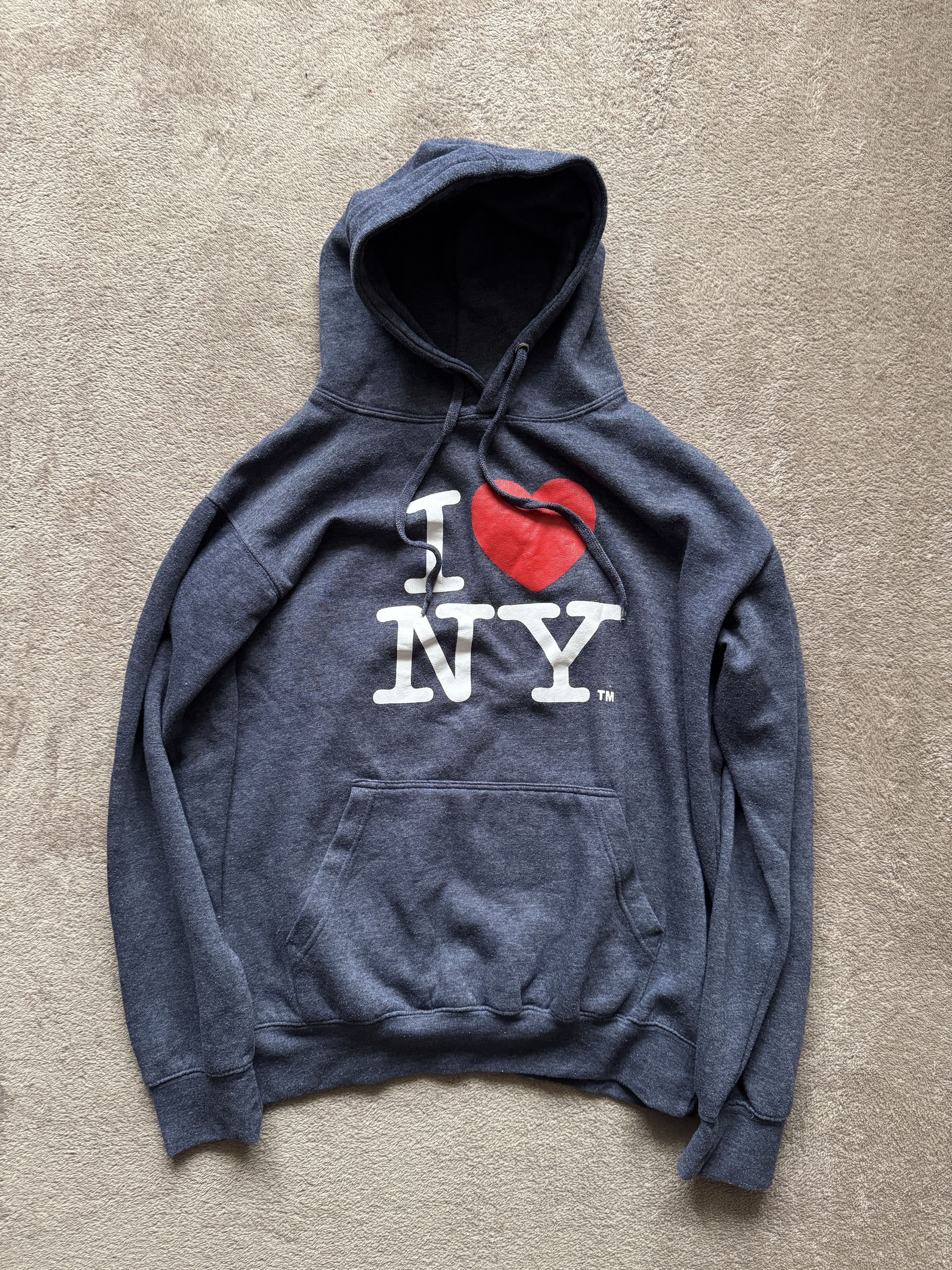 I Love NY I Love New York Y2K vintage Big Logo faded hoodie I ❤️ NY Size US M / EU 48-50 / 2 - 1 Thumbnail