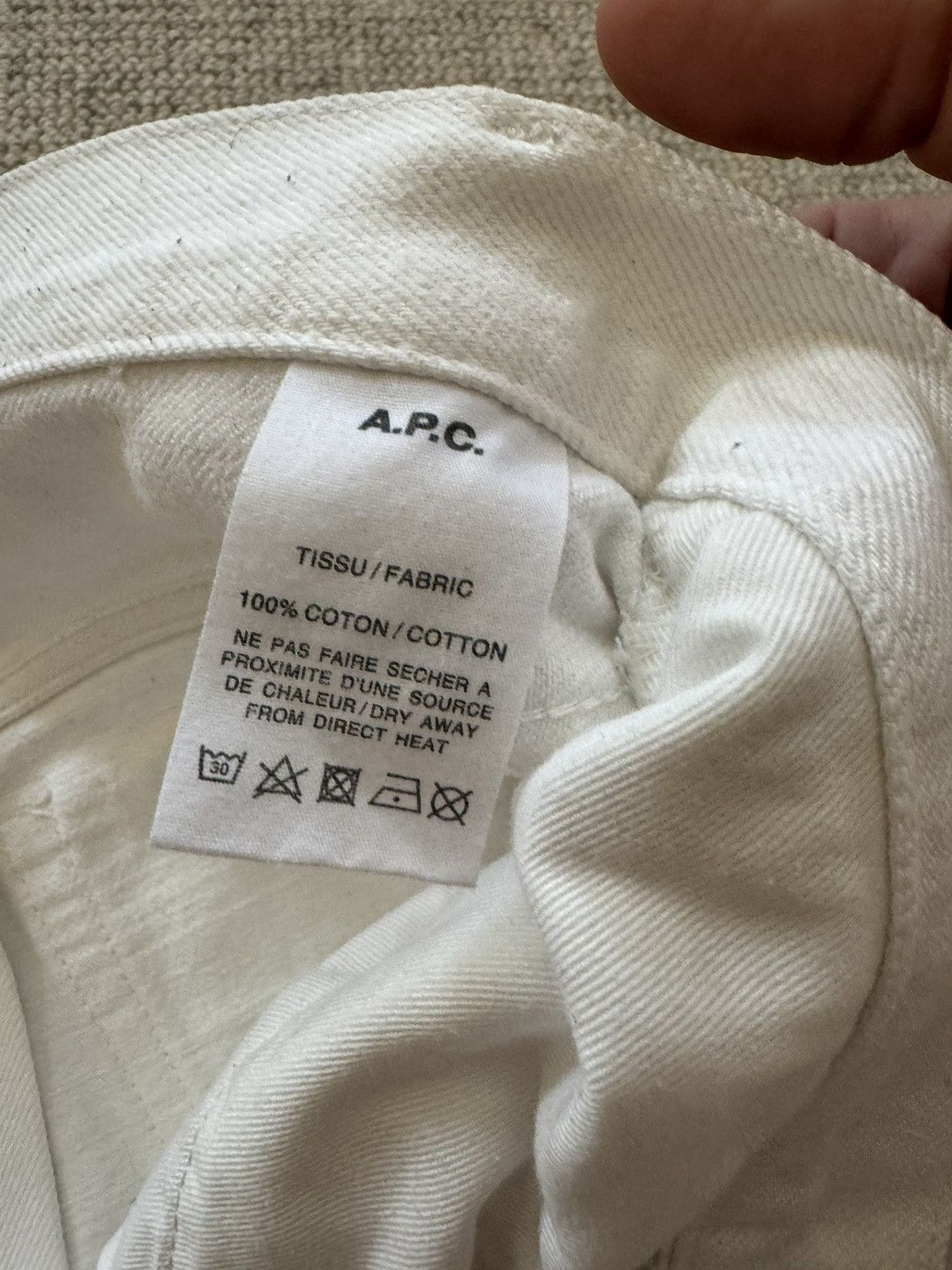 A.P.C. APC Petit New Standard White Jeans Size US 30 / EU 46 - 4 Thumbnail