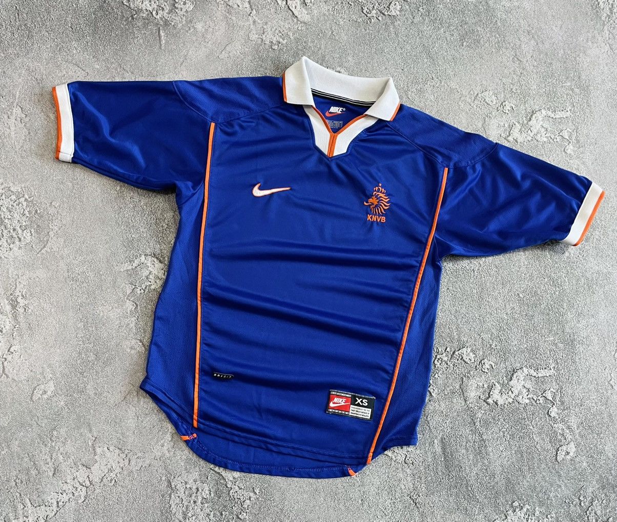 Vintage Nike Netherlands 1998 World Cup Away Football Jersey