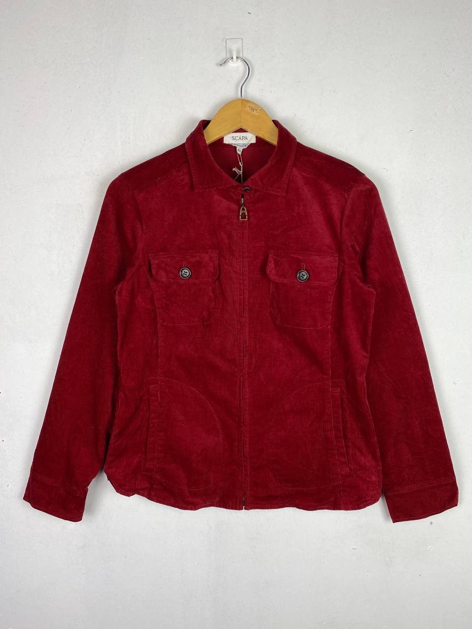 Japanese Brand scapa velvet corduroy jacket fabric from italy Size M / US 6-8 / IT 42-44 - 1 Thumbnail