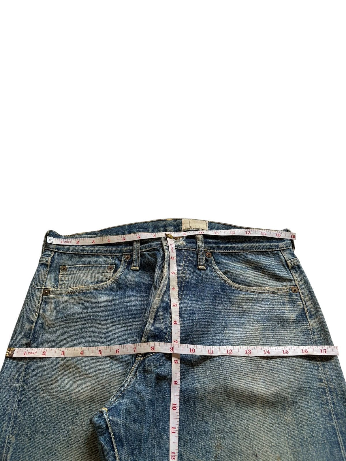 Japanese Brand Vintage Japanese Brand Selvedge Mud Wash Distress Baggy Jean Size US 32 / EU 48 - 11 Thumbnail