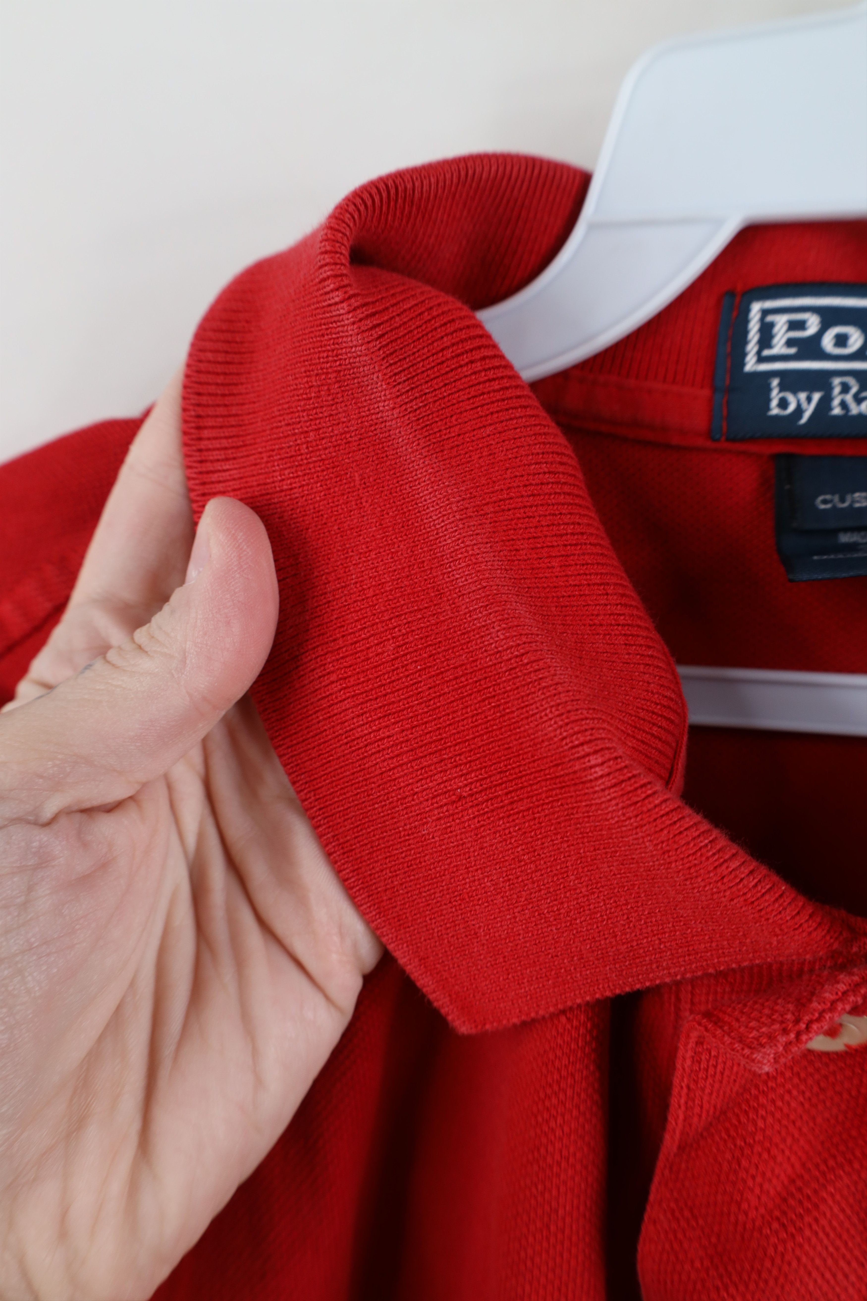 Ralph Lauren Vintage 90s Ralph Lauren Big Pony Collared Polo Shirt Red Size US XXL / EU 58 / 5 - 11 Thumbnail