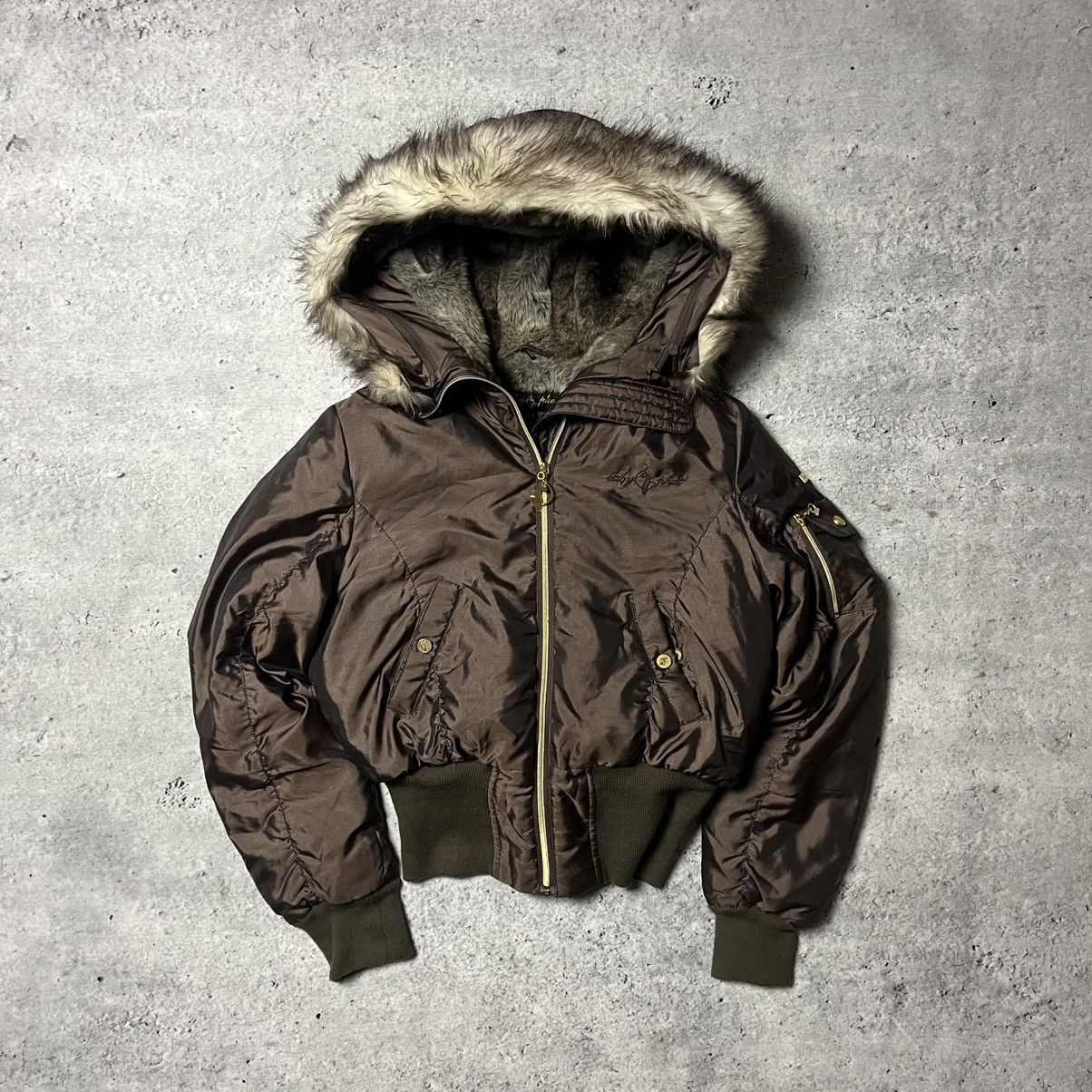 Other Vintage avant garde baby phat fur bomber jacket S y2k 00s Size S / US 4 / IT 40 - 1 Thumbnail
