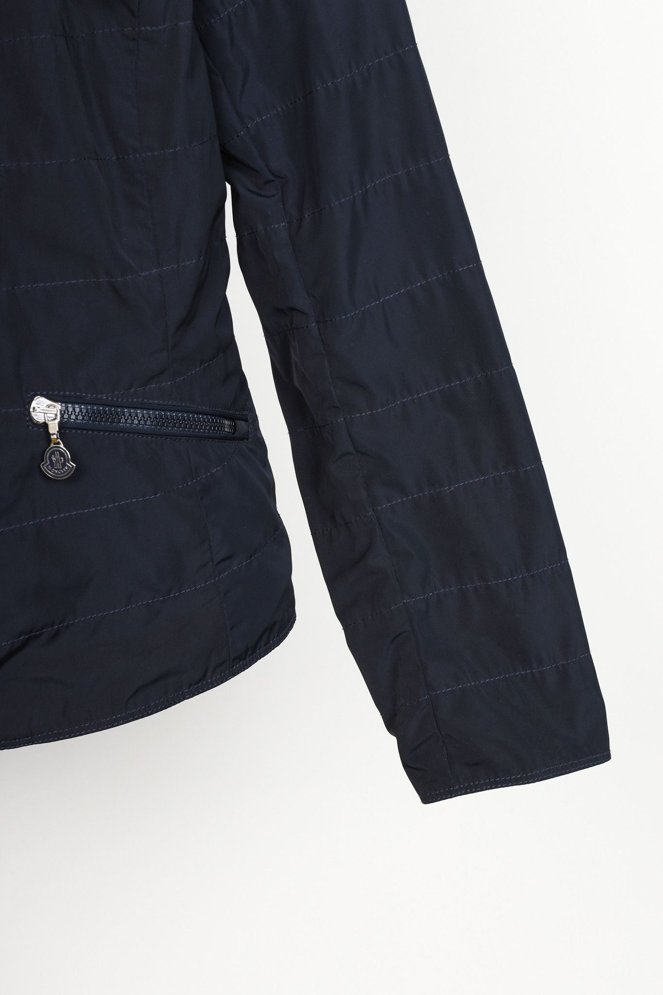 Moncler Moncler Nylon Navy Blue Jacket Blazer Size XS / US 0-2 / IT 36-38 - 6 Thumbnail