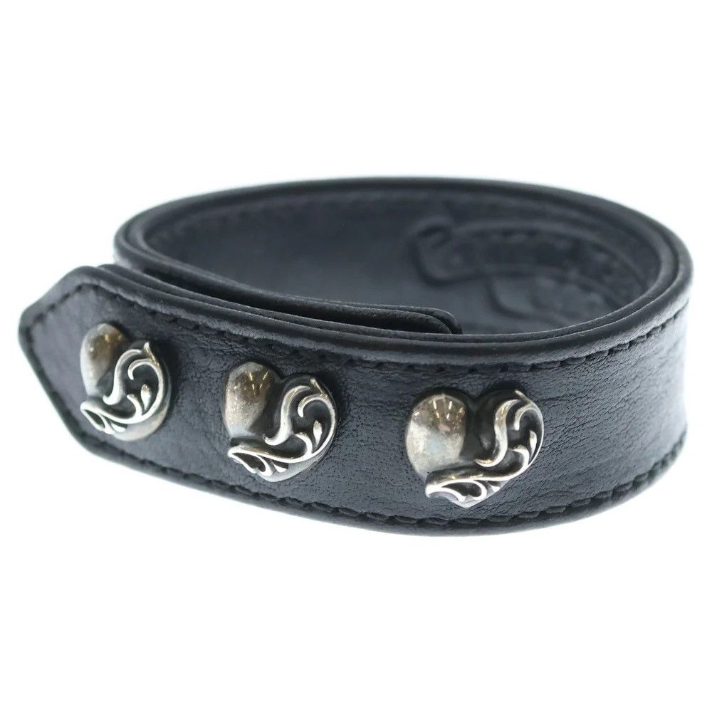 Chrome Hearts Chrome Hearts Heaet leather bracelet Size ONE SIZE - 1 Thumbnail