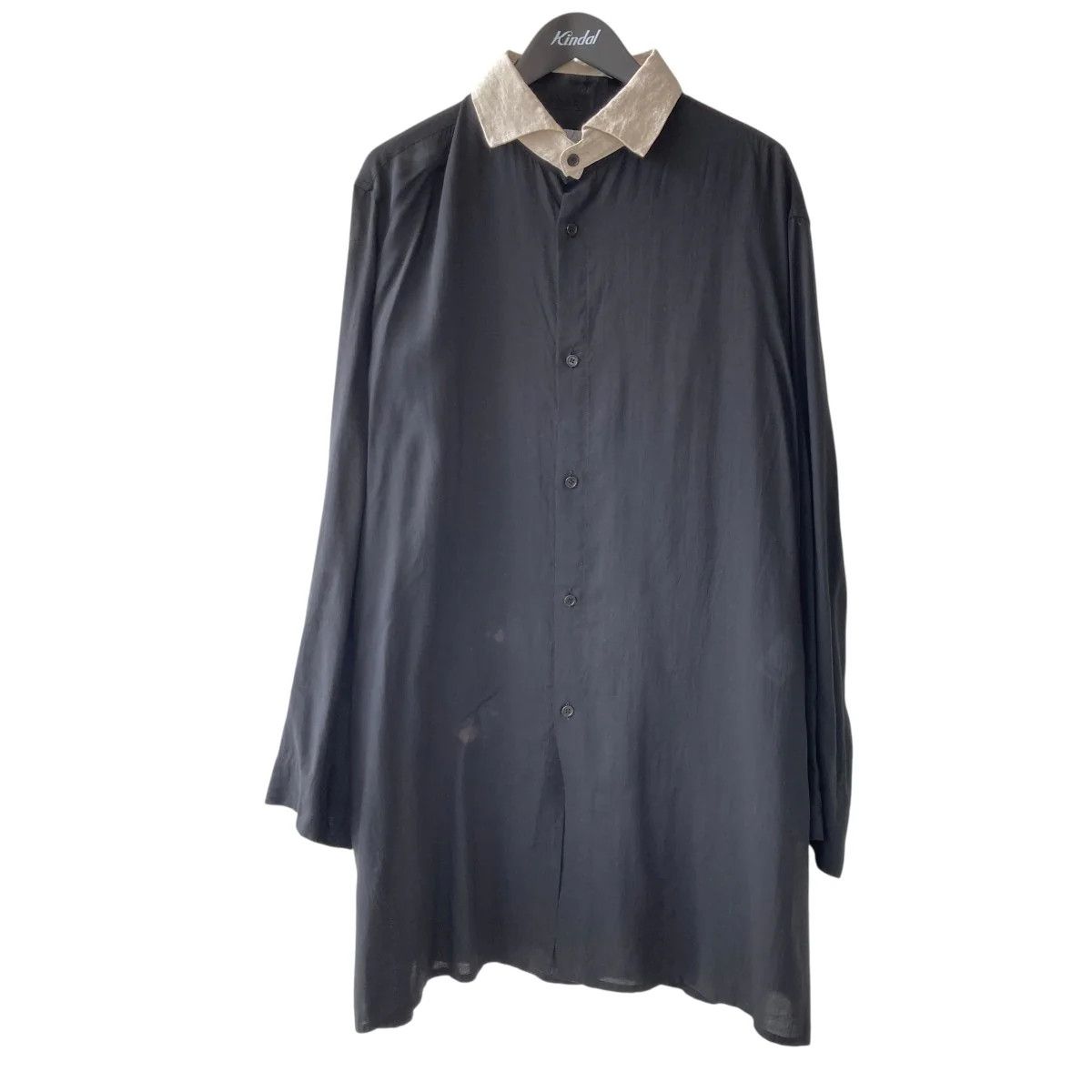 Yohji Yamamoto Yohji Yamamoto pour homme/ 22SS spare collar shirt blouse Size US L / EU 52-54 / 3 - 1 Thumbnail