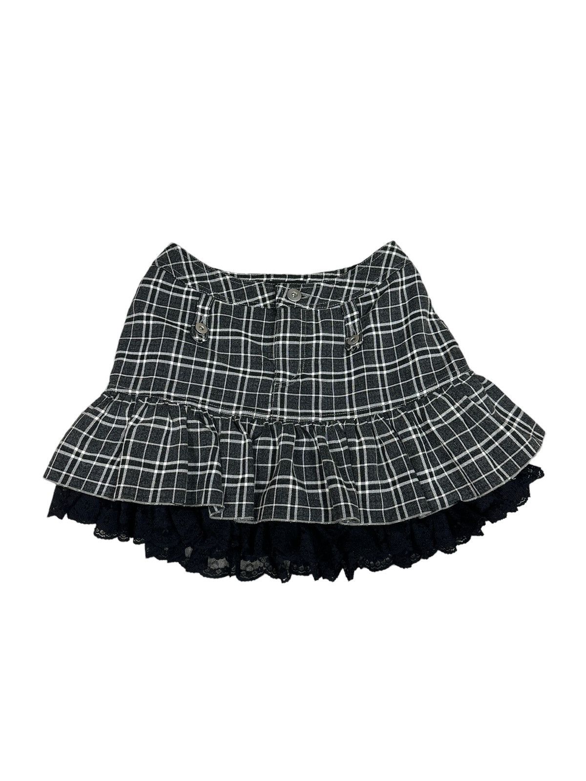 image of Seditionaries x Vintage Algonquins Punk Skirt in Grey, Women's (Size 27)