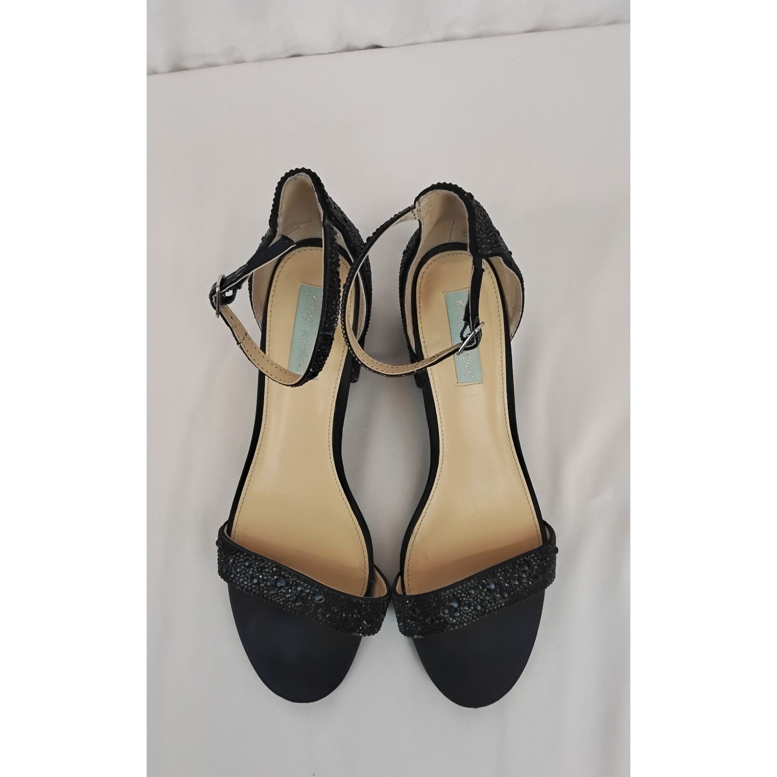 Betsey Johnson Betsey Johnson Mari Block Sandal Heels Women's 9.5 Navy Blue Size US 7 / IT 37 - 5 Thumbnail