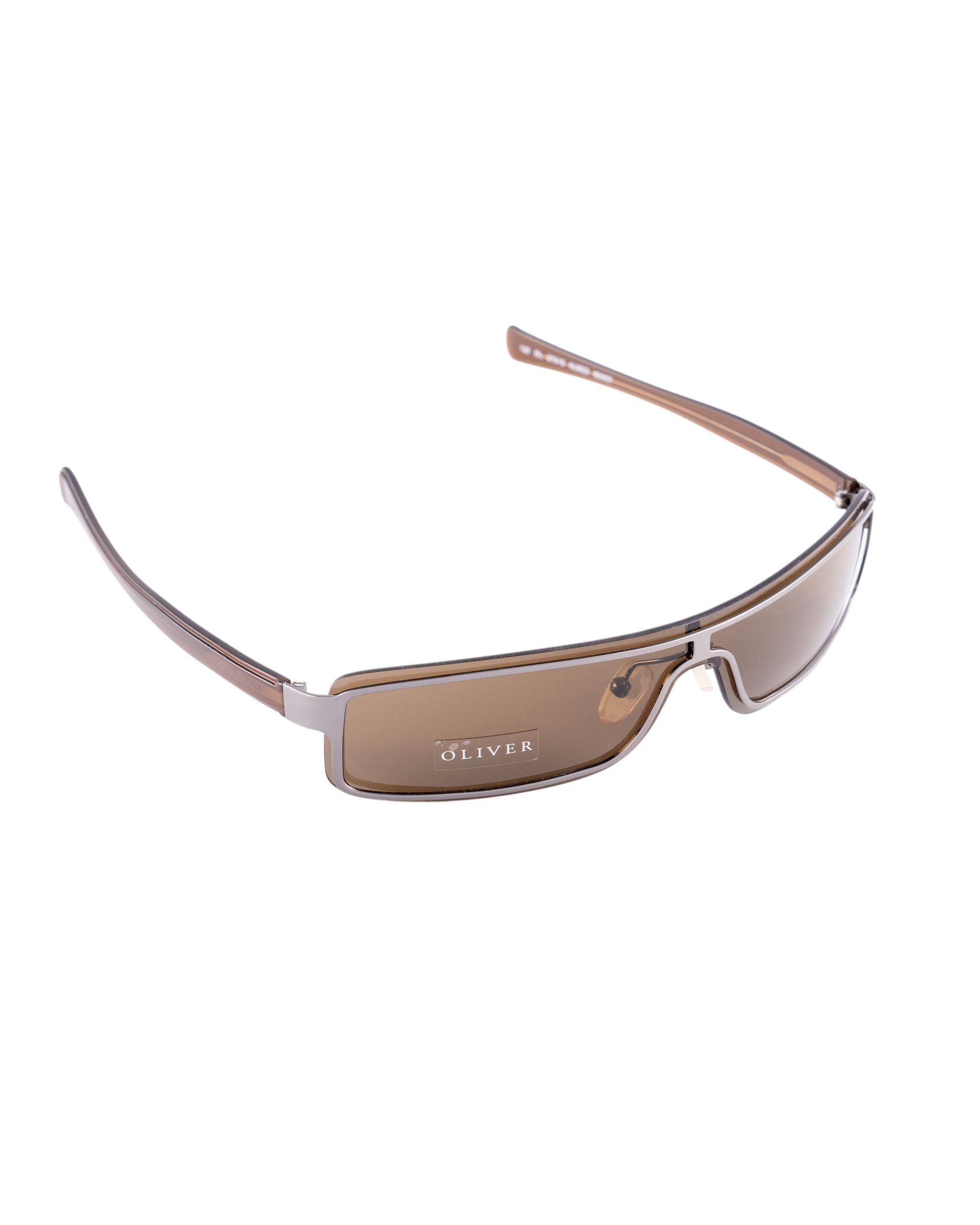 Valentino Oliver by Valentino 90's Brown Rectangular Frame Sunglasses Size ONE SIZE - 2 Thumbnail
