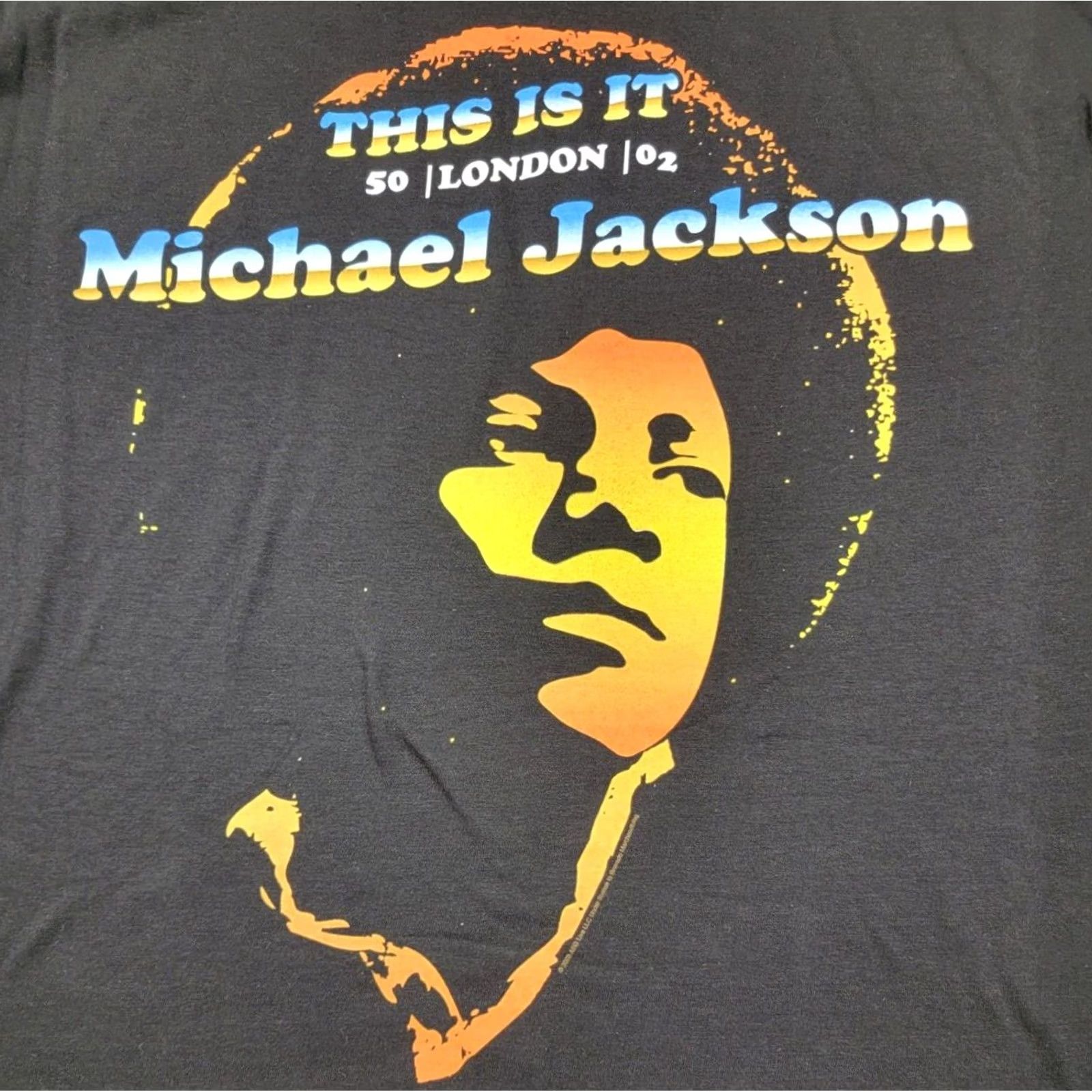 Tultex Michael Jackson Shirt Adult XL Black This Is It Tour London 2002 Tultex Shirt Men XL Black Music Theme graphic print"> Size US XL / EU 56 / 4 - 2 Thumbnail