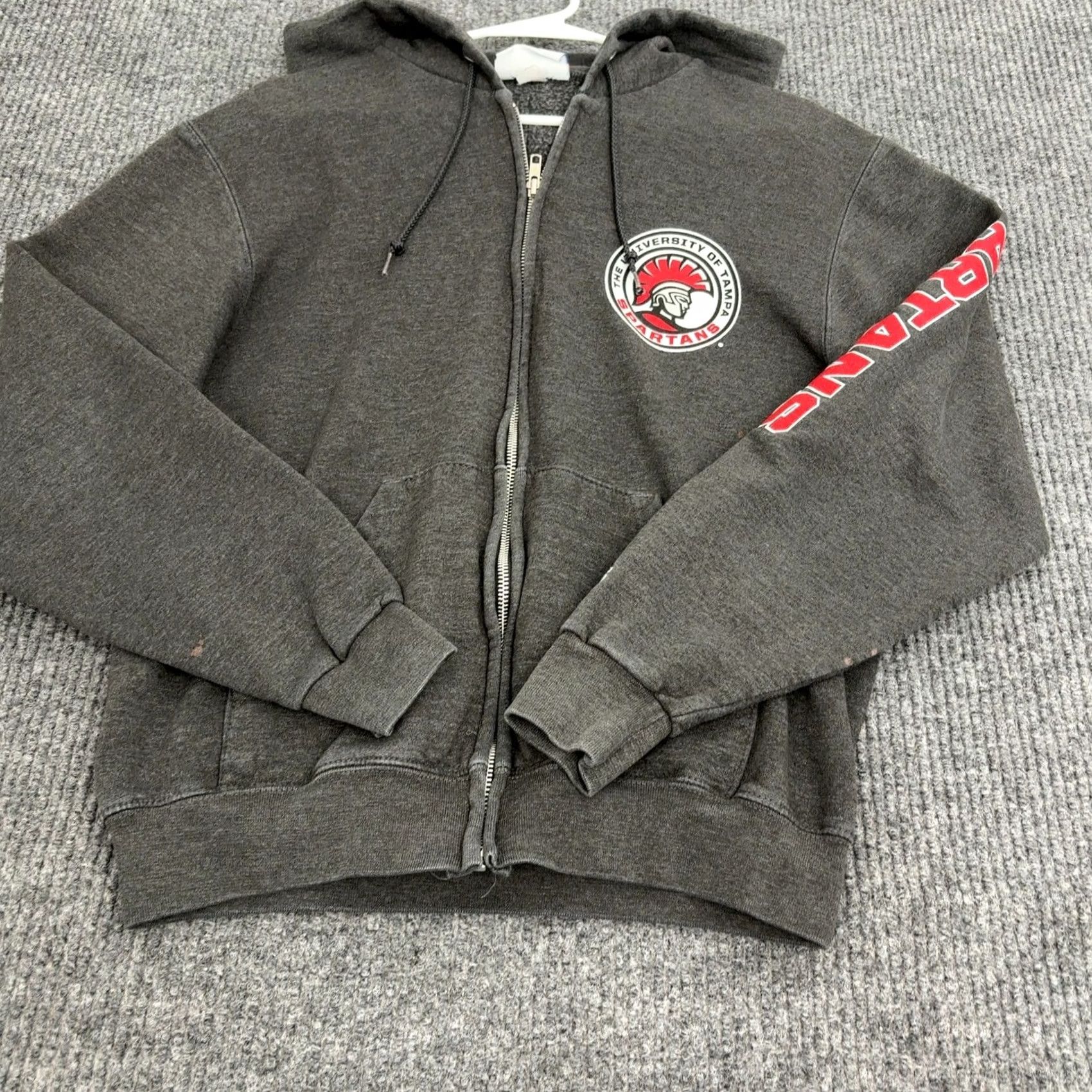 Champion VINTAGE University of Tampa Champion Zip Up Hoodie Mens S Gray Spartans Size US S / EU 44-46 / 1 - 5 Thumbnail