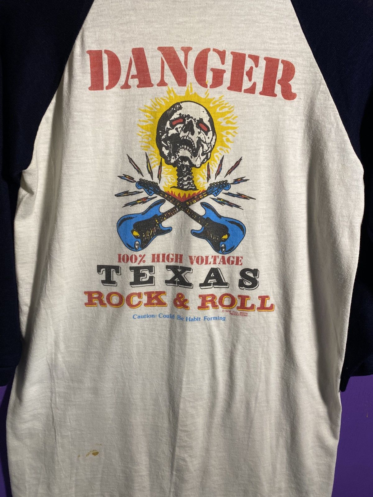 Band Tees Vintage 1978 Texas Rock n Roll concert raglan t-shirt Size US M / EU 48-50 / 2 - 3 Thumbnail