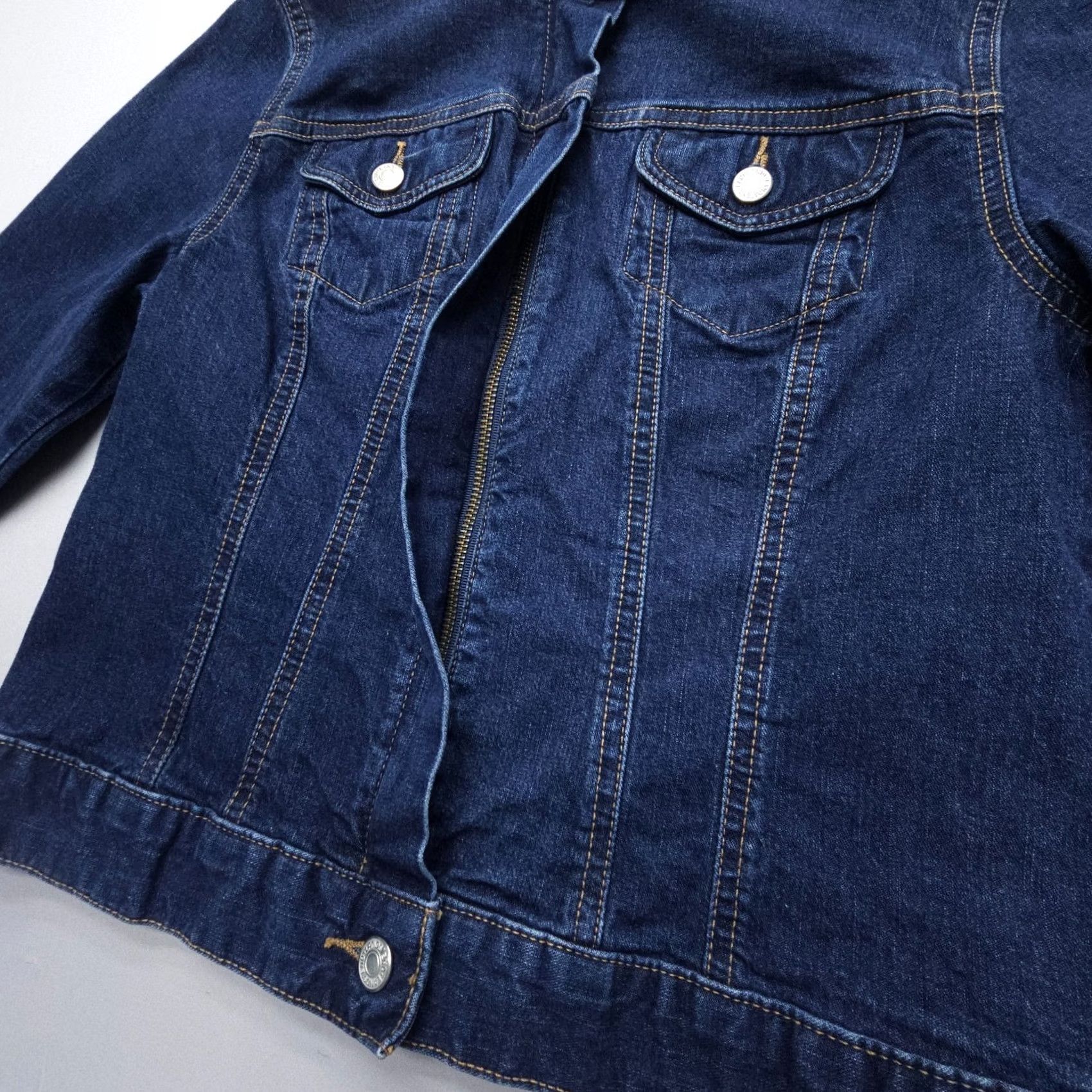 Lands' End Lands' End Denim Jacket Womens Small Blue Trucker Crop Western Full Zip Y2K Dark Jeans Jacket Womens Small Blue Trucker Western Full Zip Y2K Dark Size S / US 4 / IT 40 - 5 Thumbnail