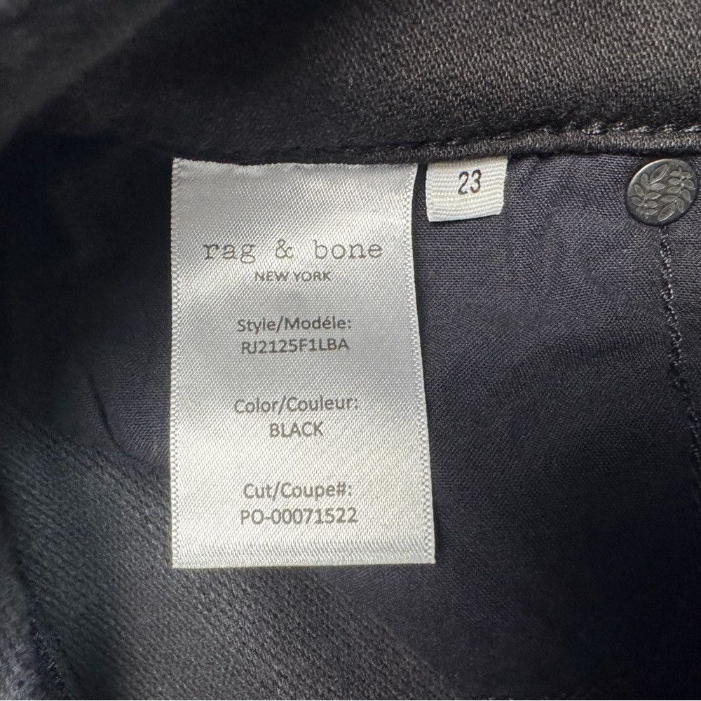 Rag & Bone NWT New $248 Rag & Bone Annie Wide Leg Black Jeans Size 23 Size 23" - 8 Thumbnail