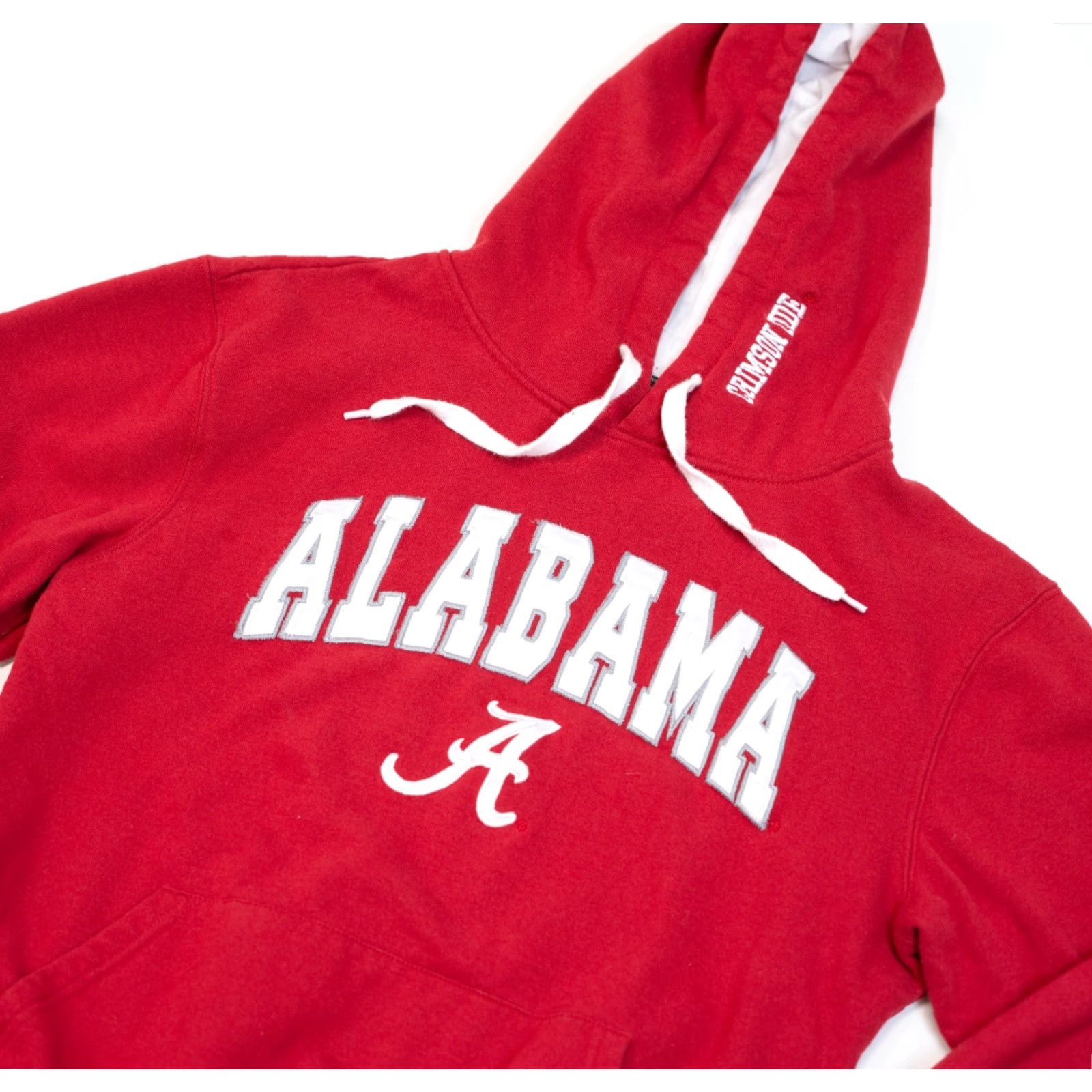 Vintage VINTAGE Alabama Crimson Tide Hoodie Women M Red NCAA University Sweatshirt Pullover Logo Embroidered Colosseum, 90s, Football, College, USA Size M / US 6-8 / IT 42-44 - 3 Thumbnail