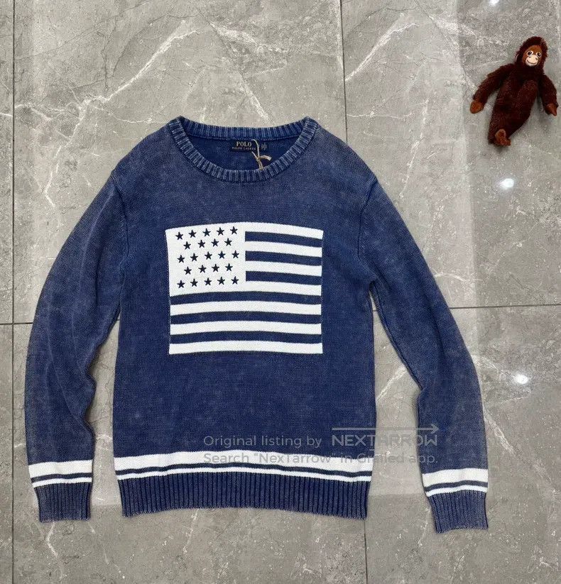 Polo Ralph Lauren POLO RALPH LAUREN Vintage flag sweater Size US S / EU 44-46 / 1 - 1 Thumbnail