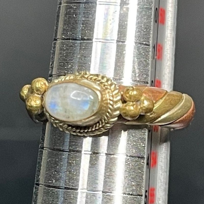 Other Artisan Mixed Metal Sterling Labradorite Boho Ring Sz 6 Size ONE SIZE - 8 Thumbnail