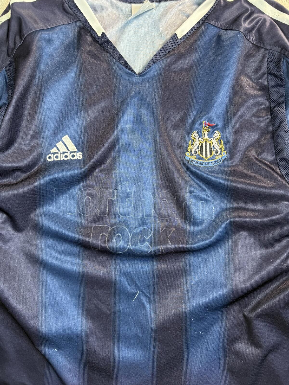 Adidas Adidas Newcastle United Away Jersey 2004 Blue Large Size US L / EU 52-54 / 3 - 2 Thumbnail