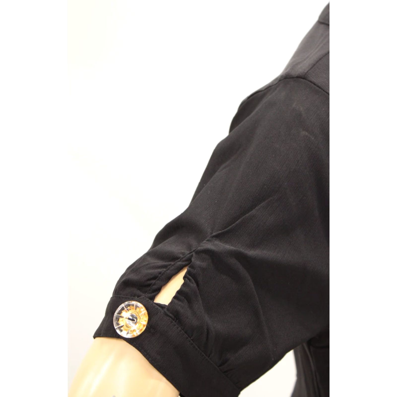 Vintage VINTAGE UniqueVintage Black Asymmetrical Button Woven Swing Dress Women XL A-Line Dress Size XL / US 12-14 / IT 48-50 - 5 Thumbnail