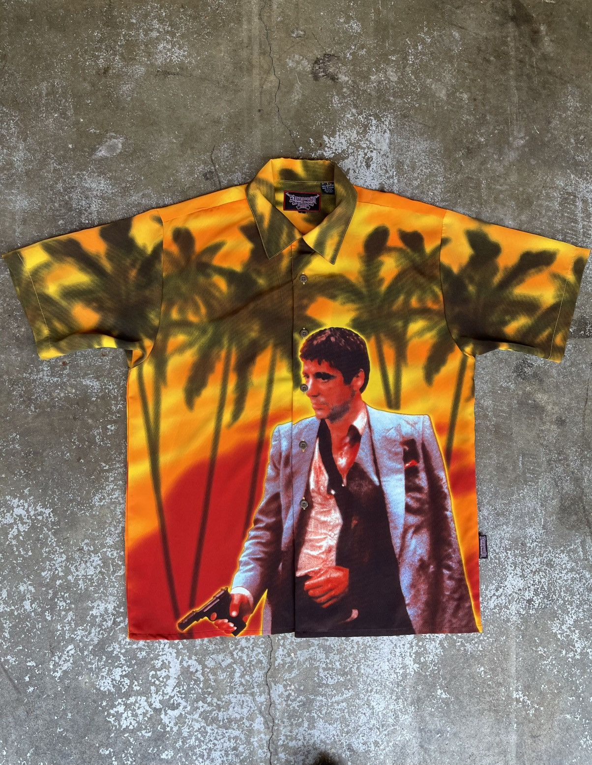 Dragonfly Vintage 90s Scarface Button Up Shirt Size US L / EU 52-54 / 3 - 1 Thumbnail
