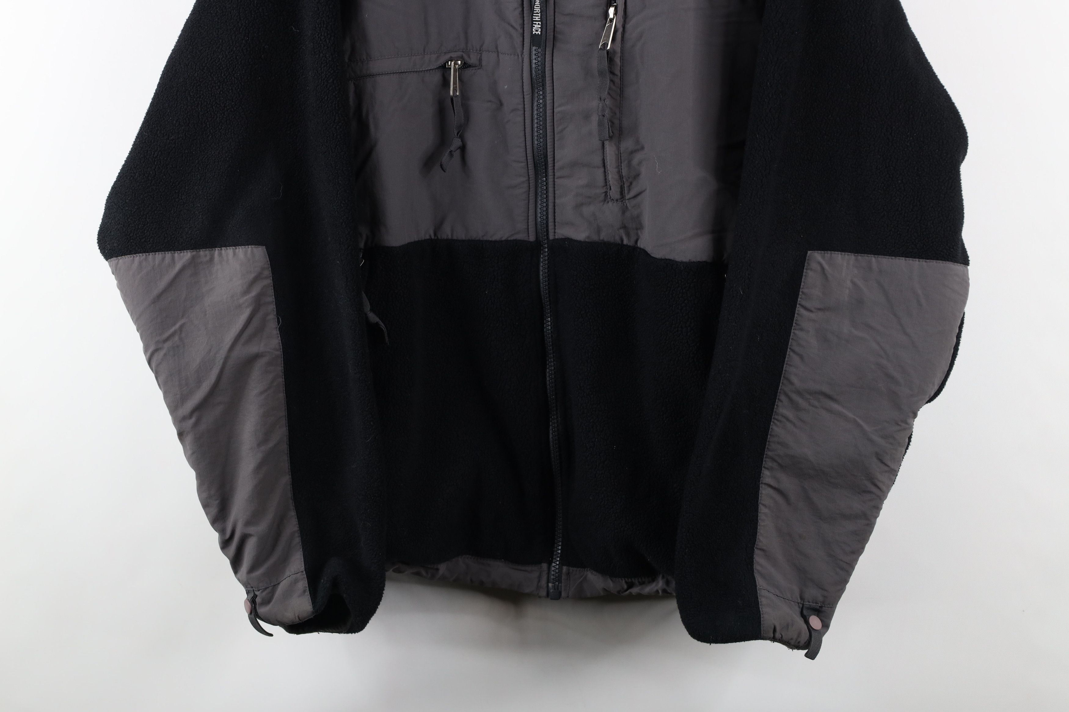 The North Face × Vintage Vintage 90s The North Face Denali Fleece Jacket Black Gray Size US M / EU 48-50 / 2 - 3 Thumbnail