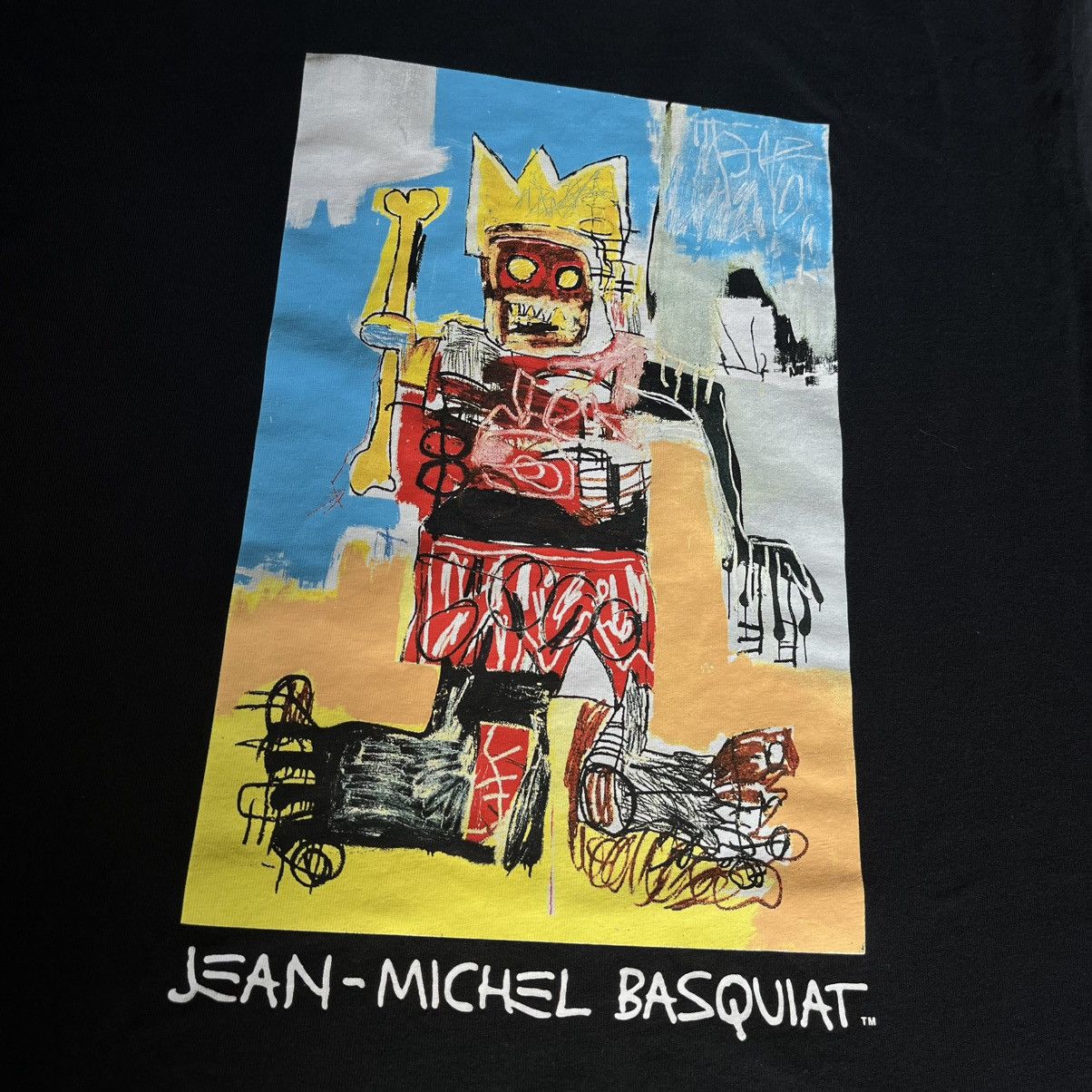 Jean-Michel Basquiat × Uniqlo Vintage Uniqlo Jean-Michel Basquiat UT Graphic T Shirt Crown Size US L / EU 52-54 / 3 - 3 Thumbnail