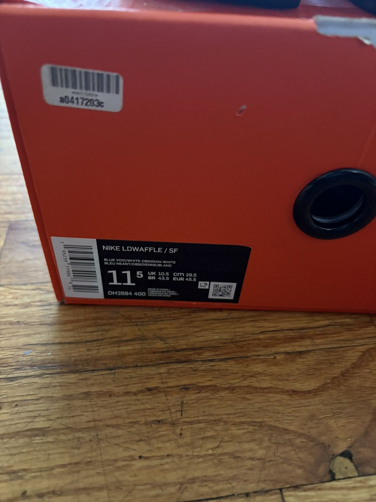 Nike sacai x Fragment Navy blue