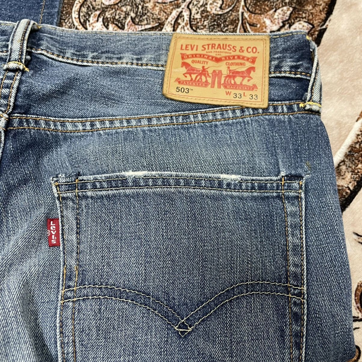 Levi's Vintage Clothing 🔥Vintage Levis 503 Stoned Washed Distress Denim Jeans Size US 34 / EU 50 - 11 Thumbnail