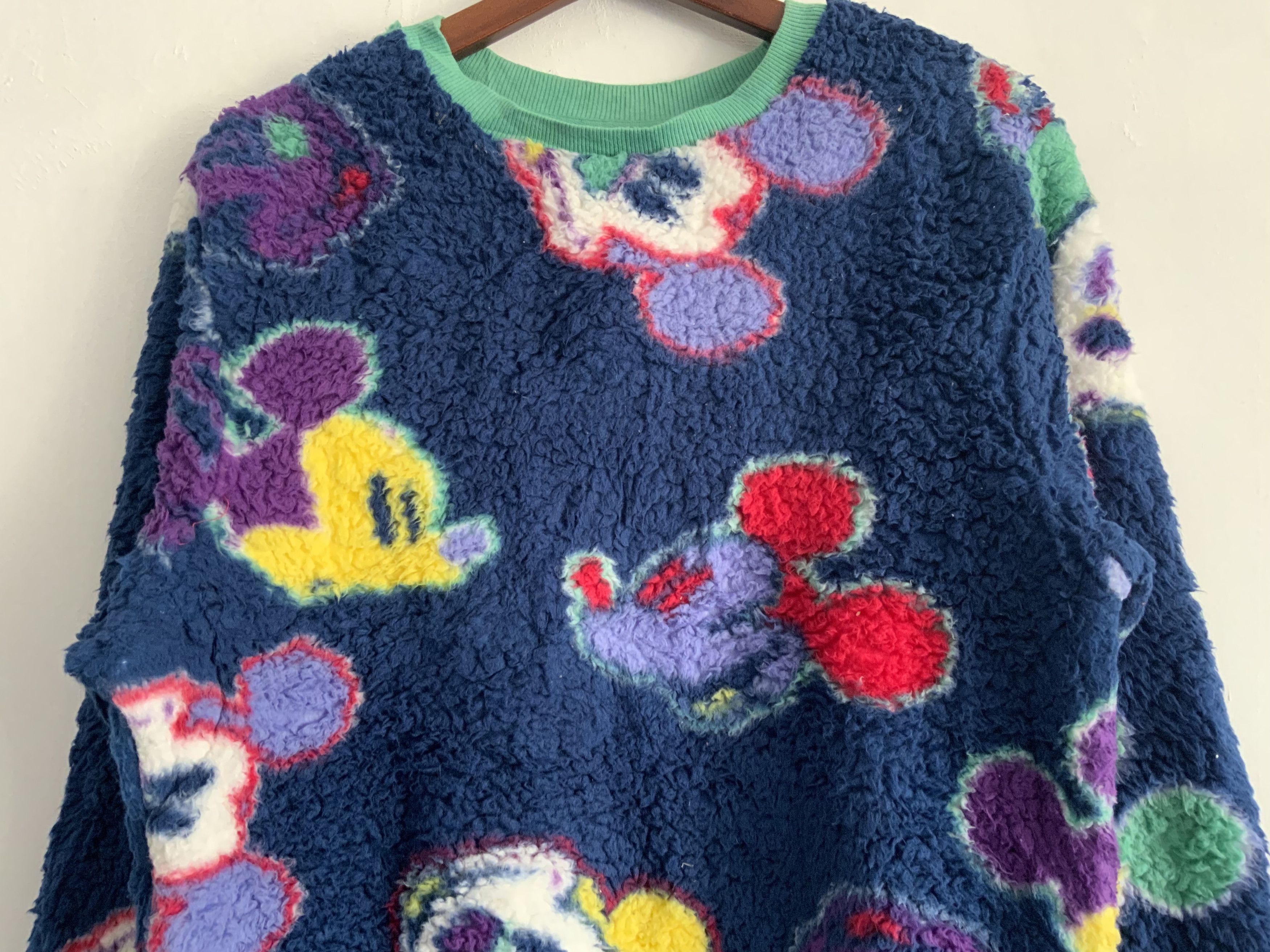 Japanese Brand Disney Mickey Mouse Fur Fleece Sweatshirt Size US S / EU 44-46 / 1 - 4 Thumbnail
