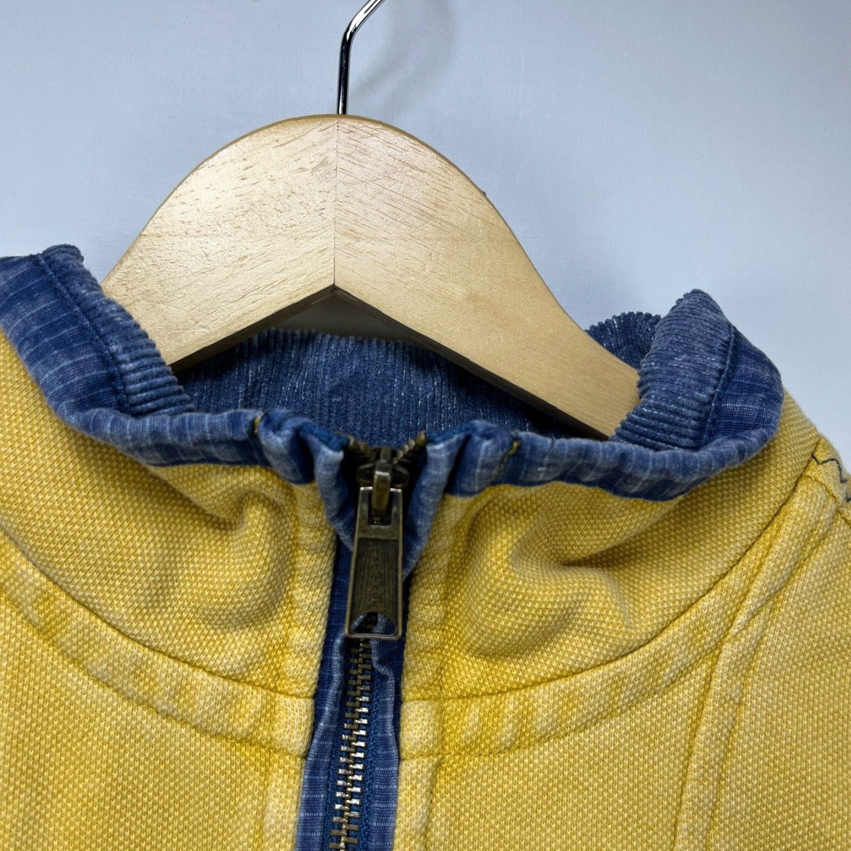 FatFace Fat Face Airlie Quarter Zip Sweater Mens Small Cotton Jumper Yellow Size US S / EU 44-46 / 1 - 5 Thumbnail