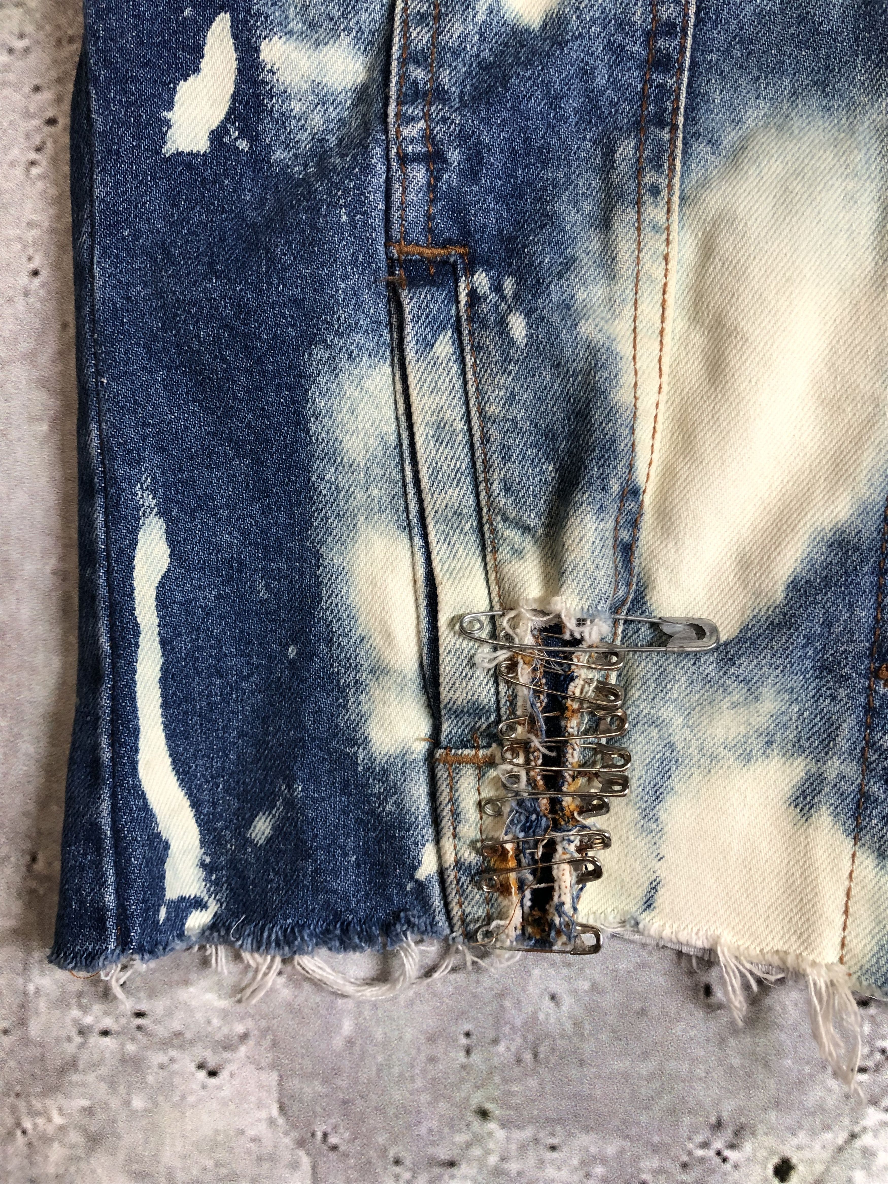 Hysteric Glamour Vintage Distressed Denim Jaket Size XXS / US 00 / IT 34 - 5 Thumbnail