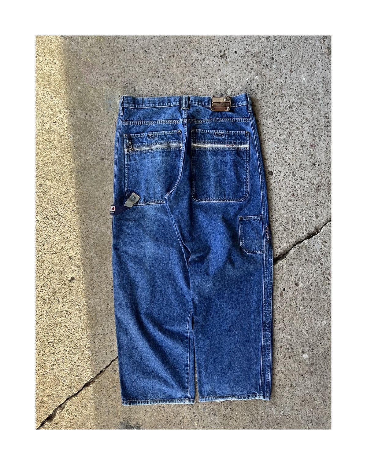 image of Crazy Baggy Jnco Style Pepe Carpenter Jeans Plugg Kikwear in Blue, Men's (Size 38)