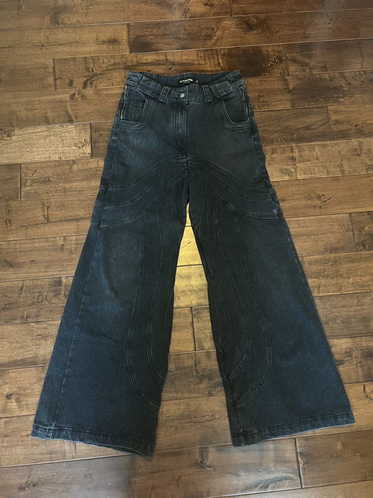 No Faith Studios No Faith Studios Heavy Wave Denim Black | Grailed