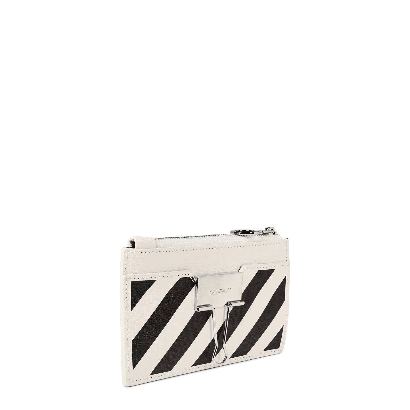 Off-White o1g2r1mq0125 Size: OS / Zip Card Case in Off White & Black Size ONE SIZE - 3 Thumbnail