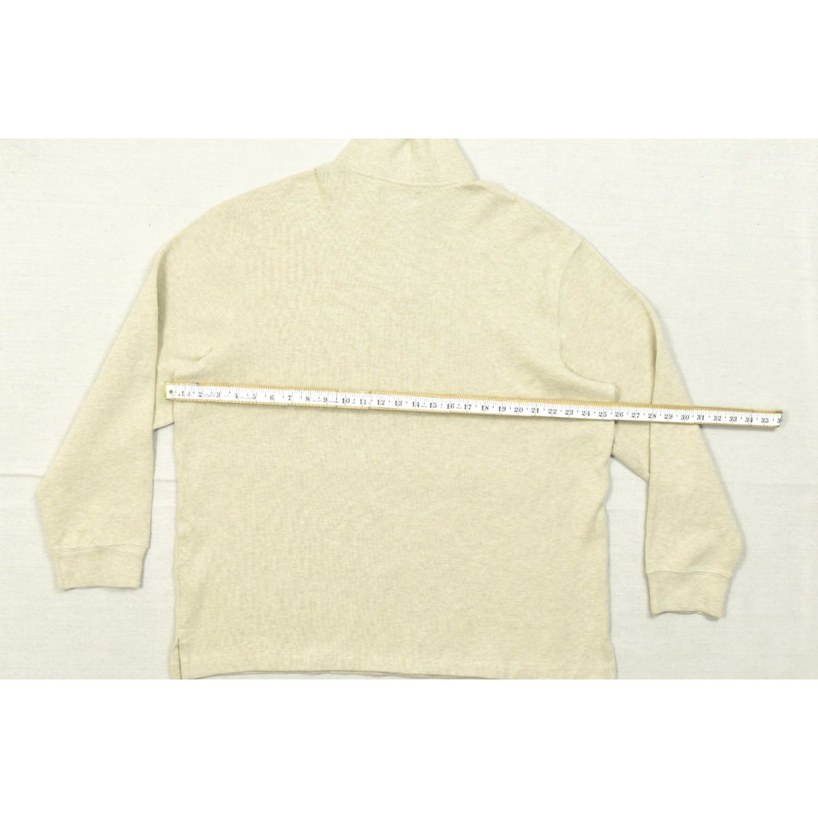 Polo Ralph Lauren Polo Ralph Lauren Sweater Men XXL Beige 1/4 Zip Pullover Cotton Knit NEW Size US XXL / EU 58 / 5 - 2 Thumbnail