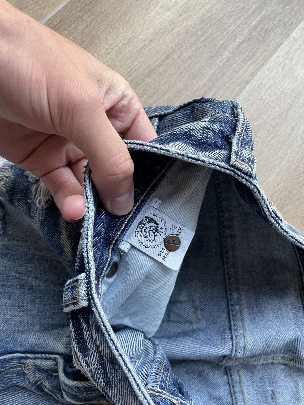 Diesel Vintage Diesel Flared Jeans Japanese Distressed Wide Baggy Size US 32 / EU 48 - 9 Thumbnail