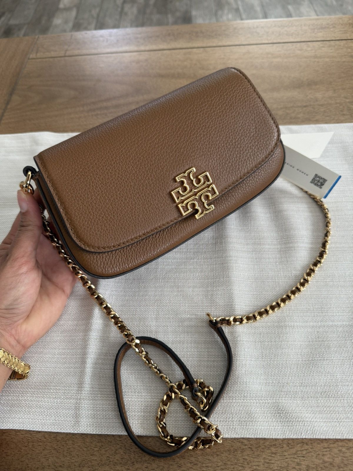 Tory Burch Tory Burch BRITTEN CONVERTIBLE CROSSBODY Leather Shoulder Size ONE SIZE - 1 Thumbnail