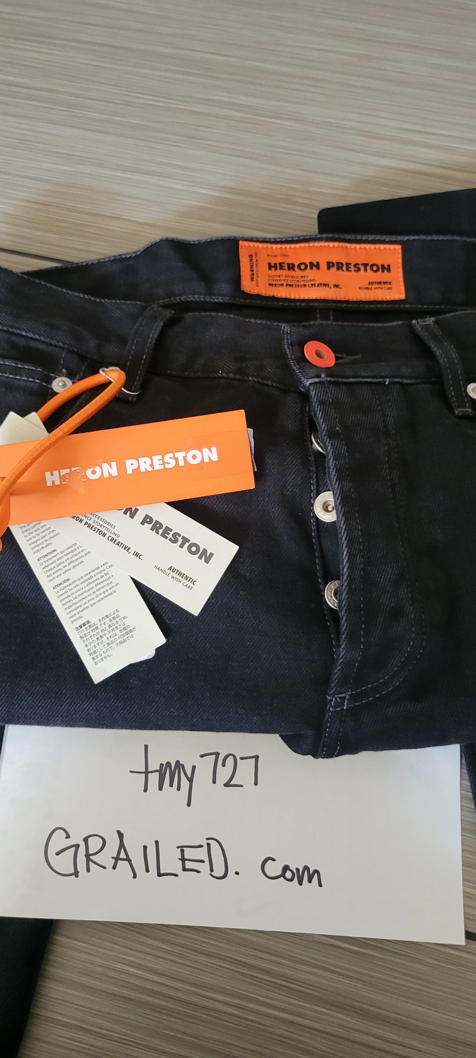 Heron Preston Tape 5-Pocket Jeans Size US 31 - 2 Thumbnail