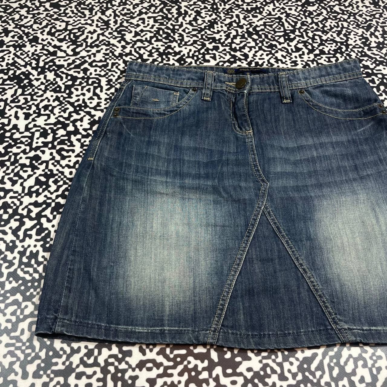 Japanese Brand Vintage Y2K Japanese Denim Retro Mini Skirt 90s Style Size 29" - 9 Thumbnail