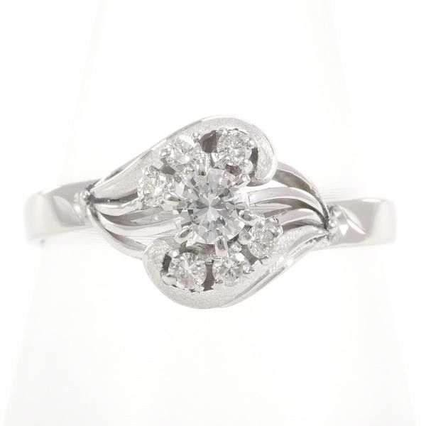 Other Other PT Platinum Diamond Ring 15 Metal Ring in Excellent Condition Size ONE SIZE - 1 Thumbnail