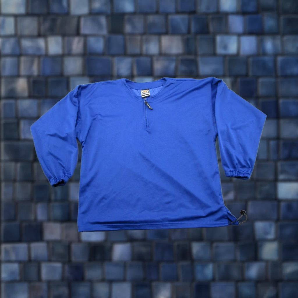 Vintage VINTAGE Easton Windbreaker Jacket Long Sleeve Blue 1/4 Zip Regular Size L Men Baseball 80s Outdoor Sports Size US L / EU 52-54 / 3 - 1 Thumbnail