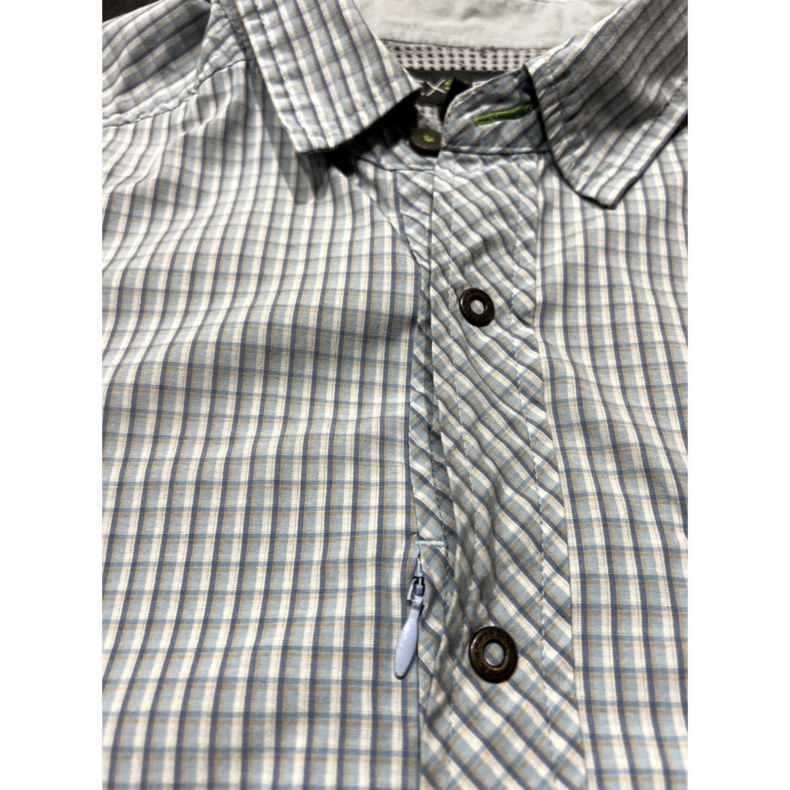 ExOfficio ExOfficio Shirt Mens L Plaid Button-Down Long Sleeve Vented Hiking Fish Size US L / EU 52-54 / 3 - 7 Thumbnail