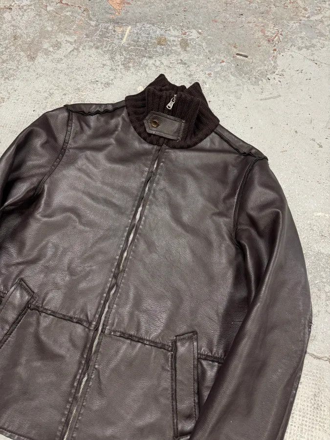 Designer × Dolce & Gabbana × Vintage 2000s Dolce & Gabbana Brown Leather Jacket Size US M / EU 48-50 / 2 - 6 Thumbnail