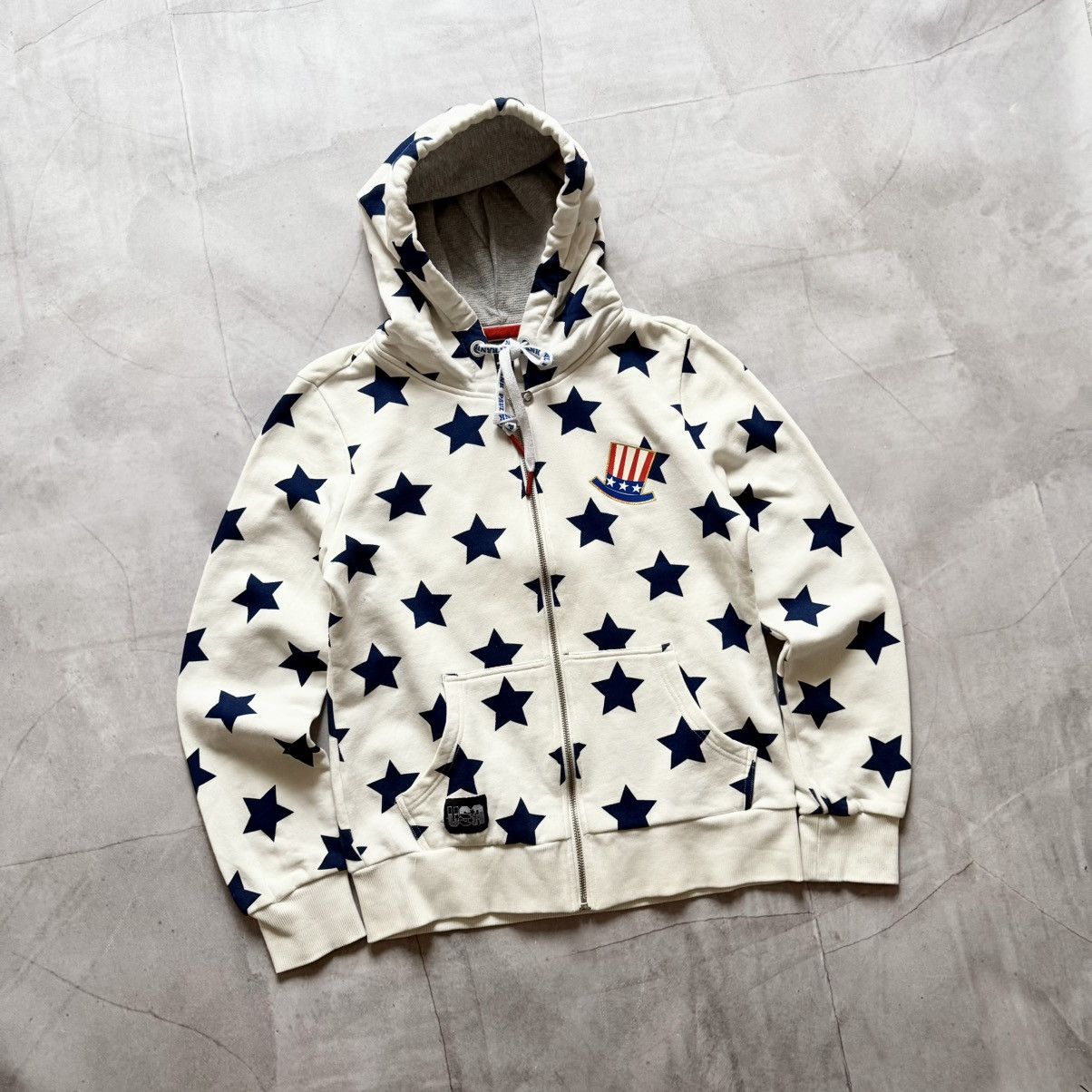 Hysteric Glamour Y2K Paul Frank USA Uncle Sam Julius Star Zip Hoodie Logo Size L / US 10 / IT 46 - 2 Thumbnail