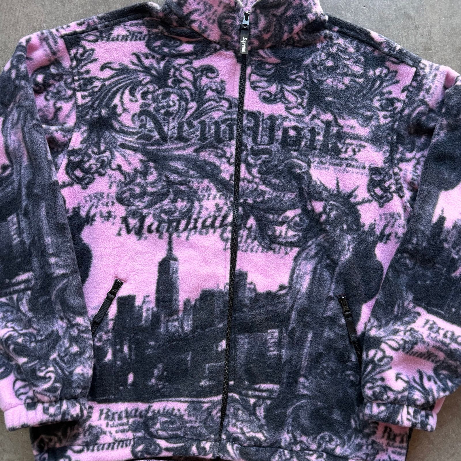 Supreme Brand New Supreme New York Fleece Pink M Size US M / EU 48-50 / 2 - 2 Thumbnail