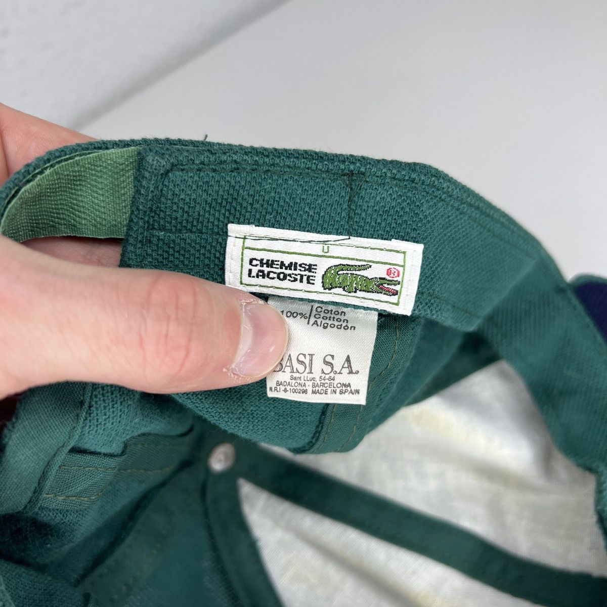 Lacoste 90s Vintage Lacoste 5 Panel (Five Panel) Green Cap Hats Size ONE SIZE - 5 Thumbnail
